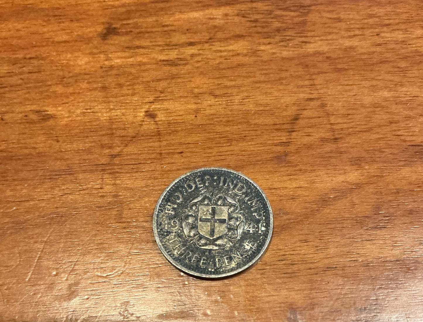 1944 Great Britain 3 Pence Silver Coin George VI UK