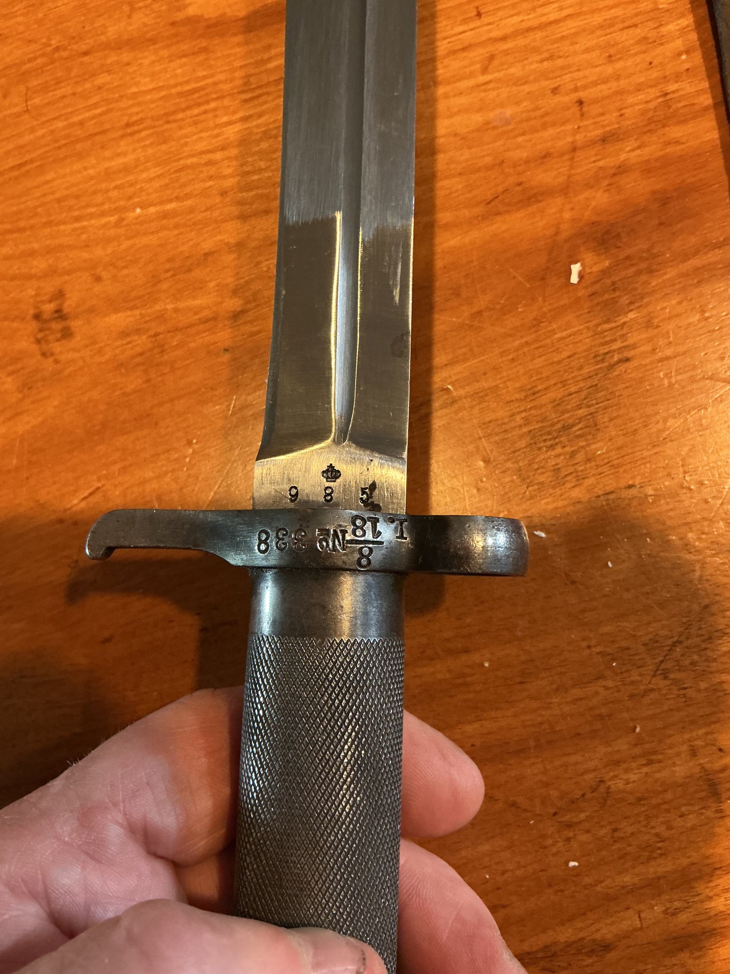 Swedish M96 Bayonet and Scabbard with Leather  Frog
