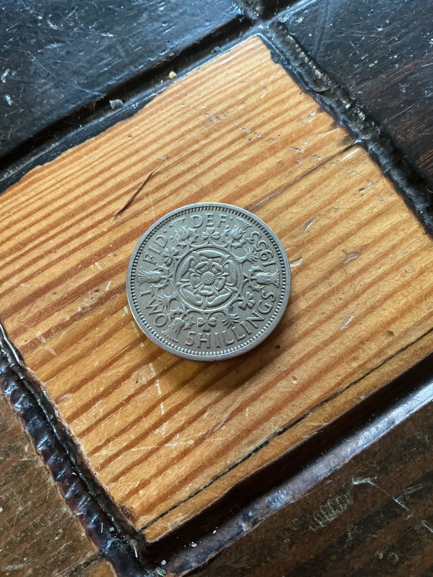 British 1955 2 Shillings Coin
