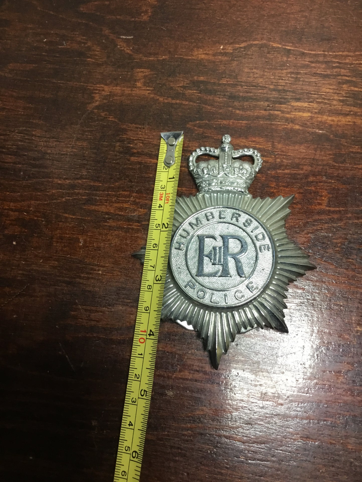 Humberside Police Helmet Plate - Queen's Crown