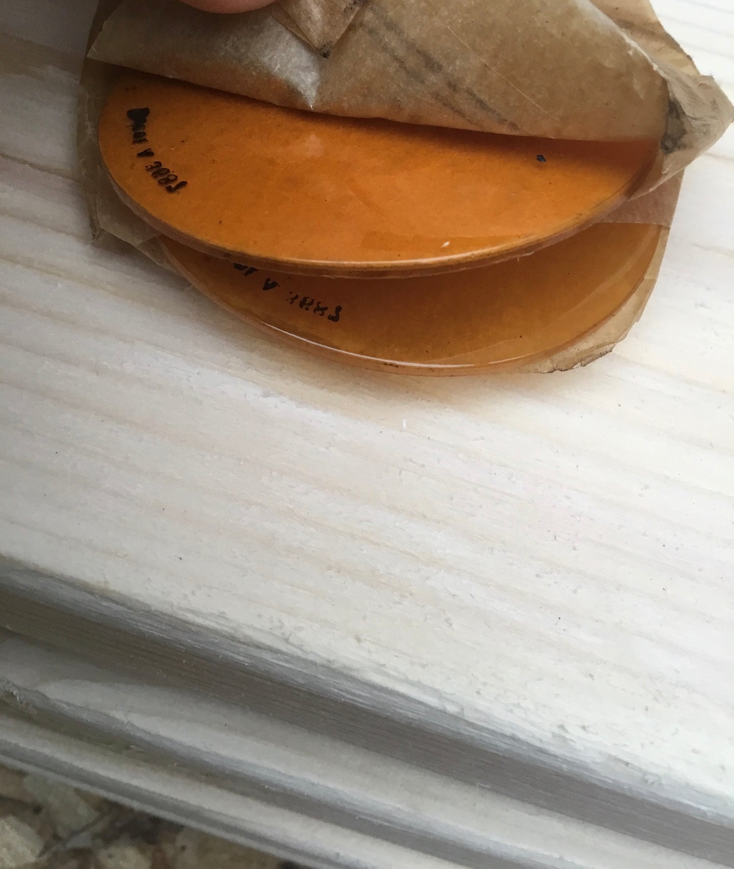 WW1 German M17 Gas Canister With Spare Lenses Paper Instructional Insert,