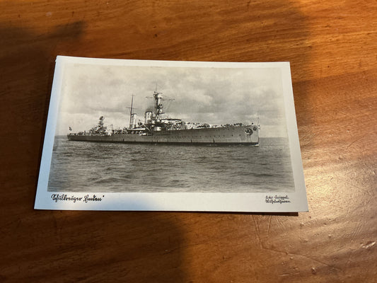 WW11-German light cruiser Emden Post Card