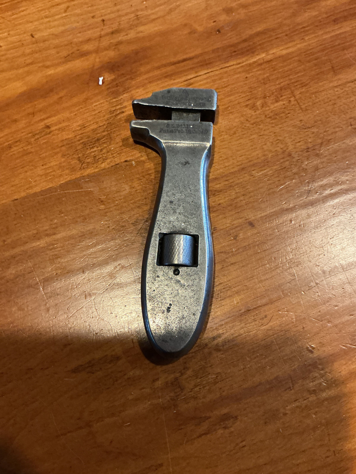 Antique Billings & Spencer USA Adjustable Wrench, Patent 1879