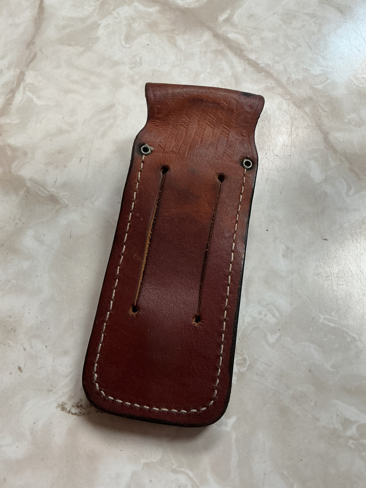 Vintage Case Folding Knife Leather Case
