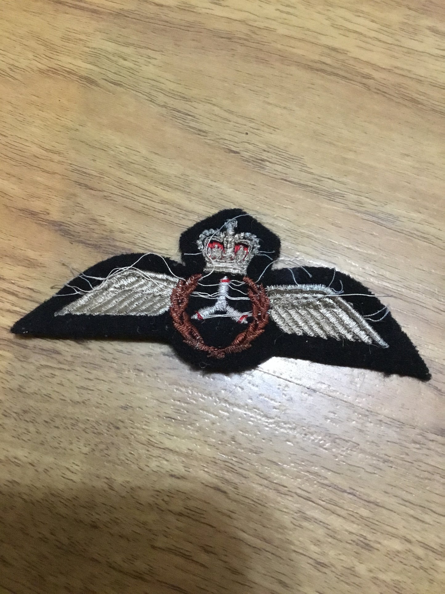 Original 1960s Royal Canadian Air Force RCAF Flight Engineer Wings Patch