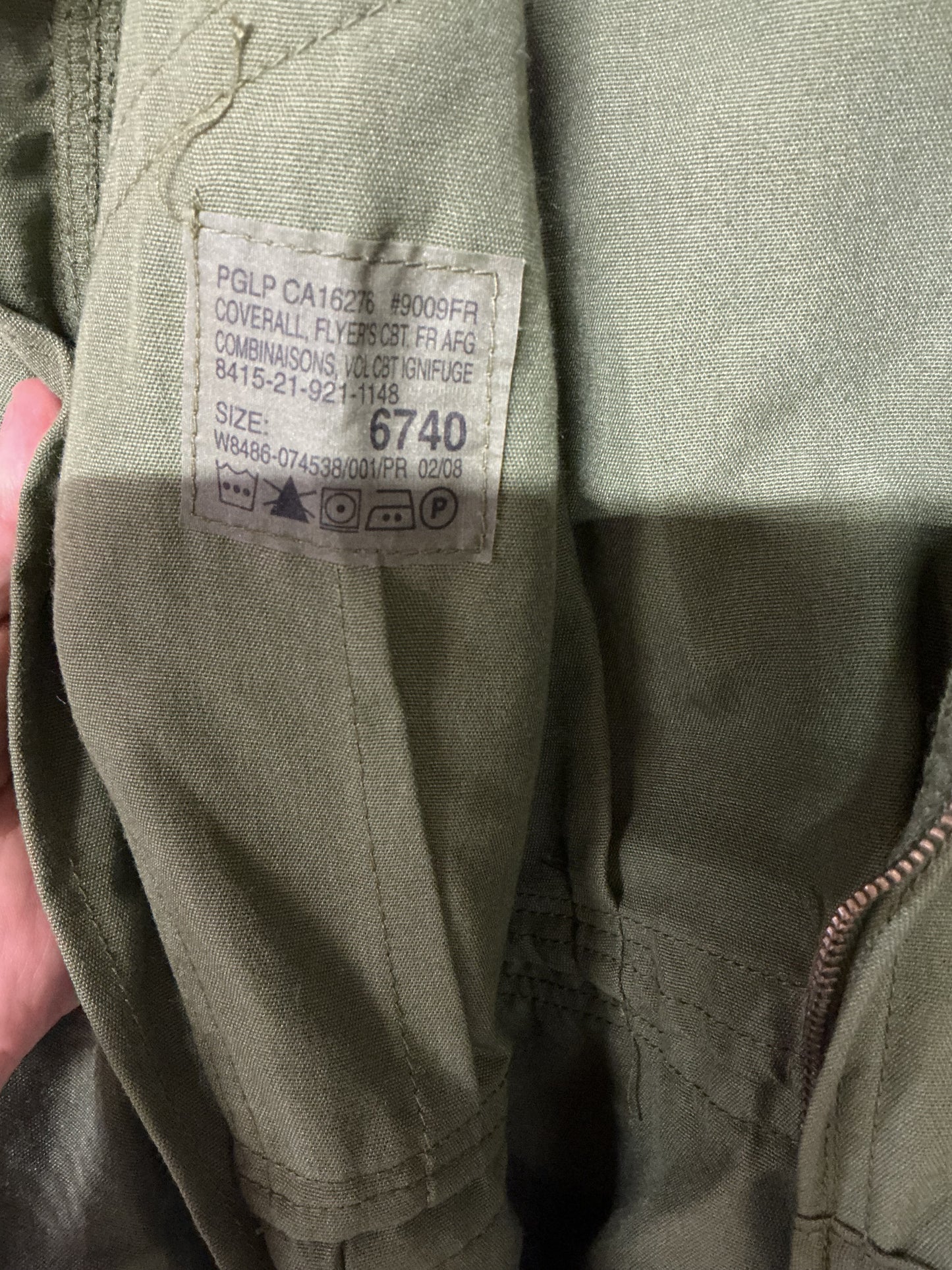 Canadian Forces Flight Suit 67/40 or Medium short
