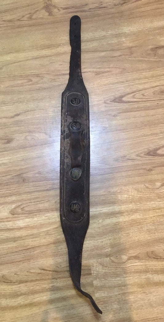 Early US Military Leather Horse Breast Strap