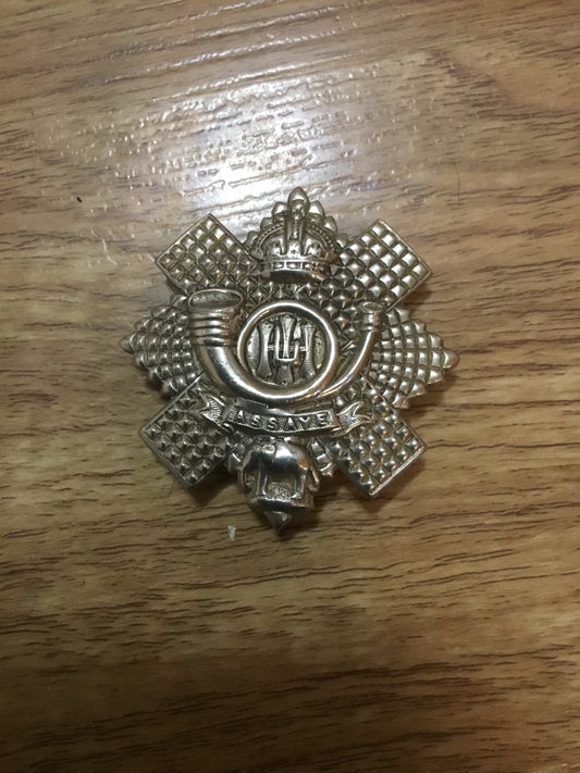 British Army - Highland Light Infantry Regiment KC Cap Badge