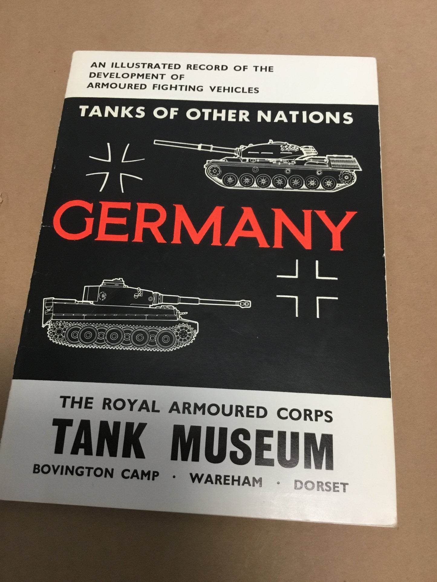 German Tank Book from the Royal Armoured Tank Museum.