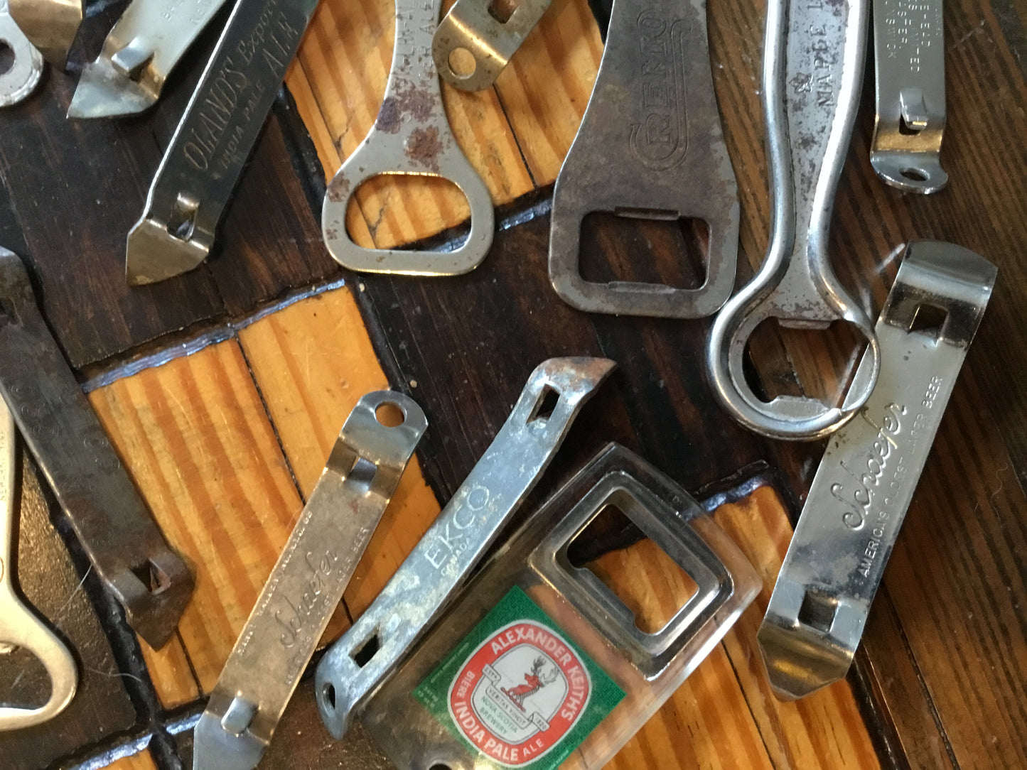 Lot of 23 Vintage Bottle Openers Moosehead , Ten penny etc.