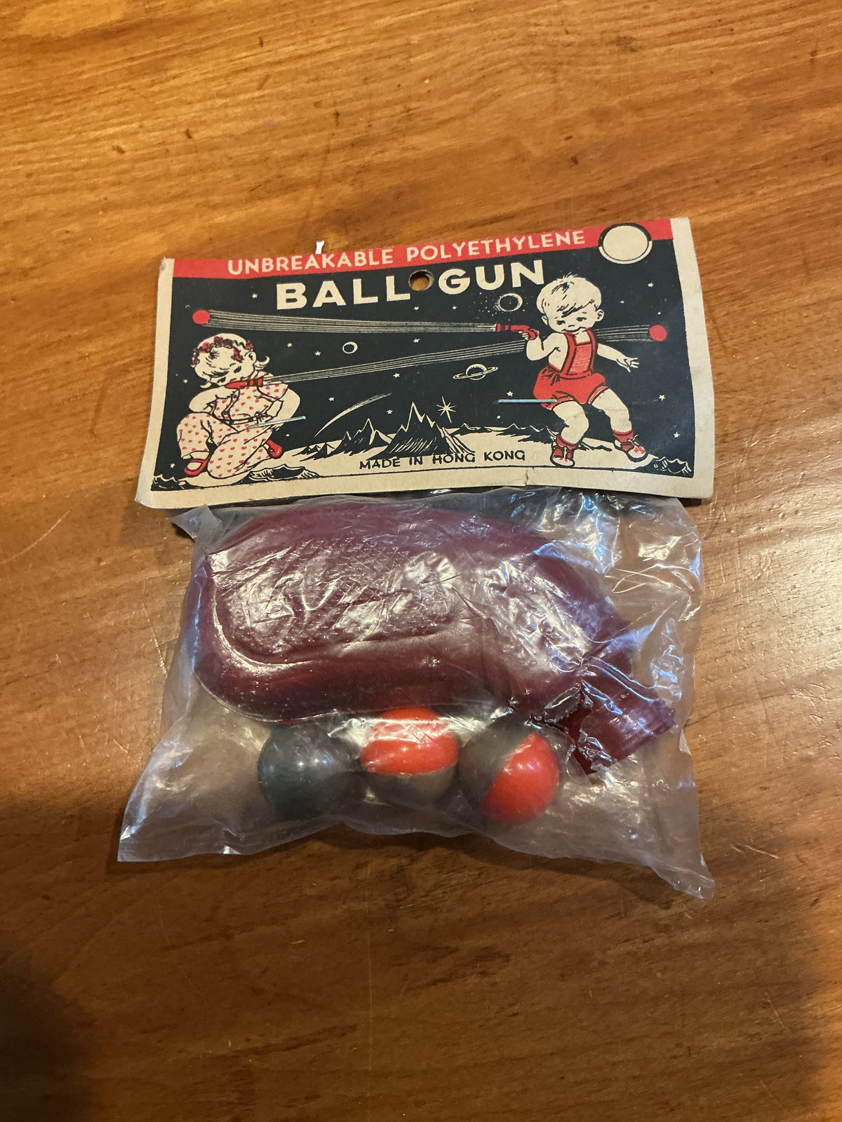 1950’s Space Toy Ball Gun in Packaging