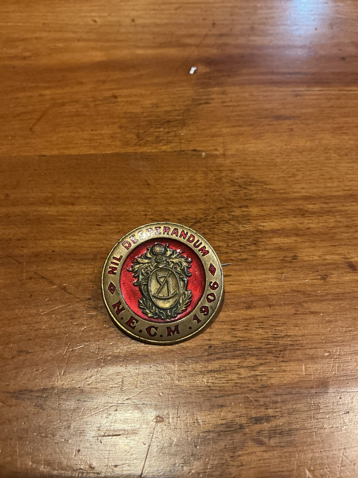 1906 N.E.C.M Pin Nil Desperandum