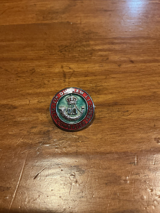 Durham Light Infantry Association – Pin Back Badge, old comrades Association