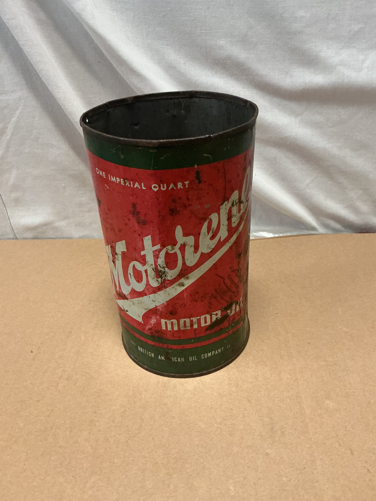 1 Imperial quart Motorene oil can ( British American Oil Company )