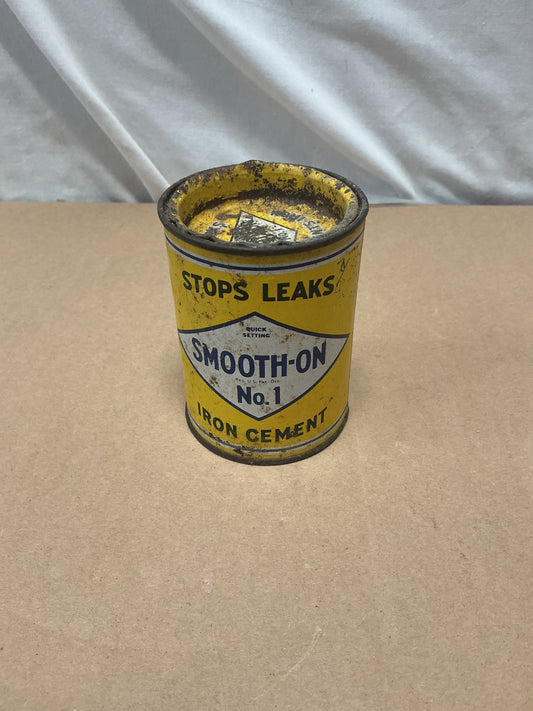 Vintage SMOOTH-ON No. 1 Stops Leaks Cements Iron Tin