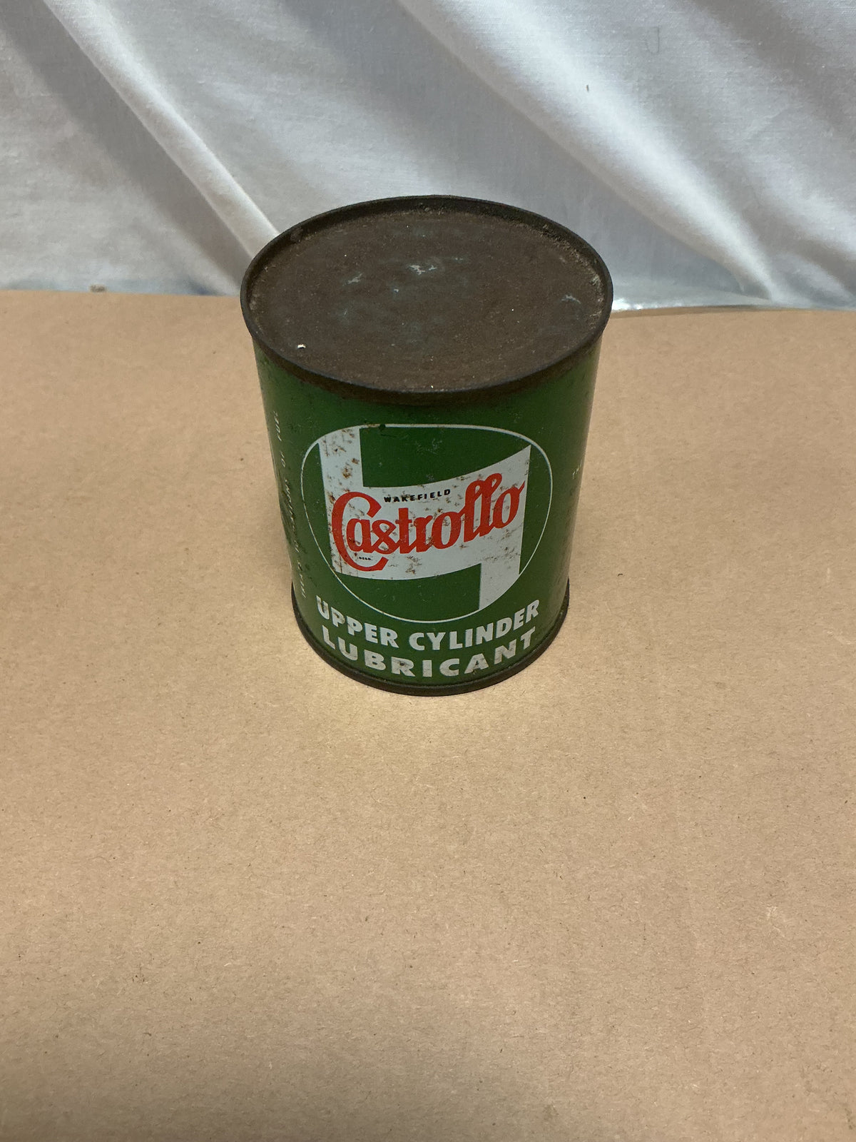 Vintage Castrollo Upper Cylinder Lubricant Tin 1/2 Pint
