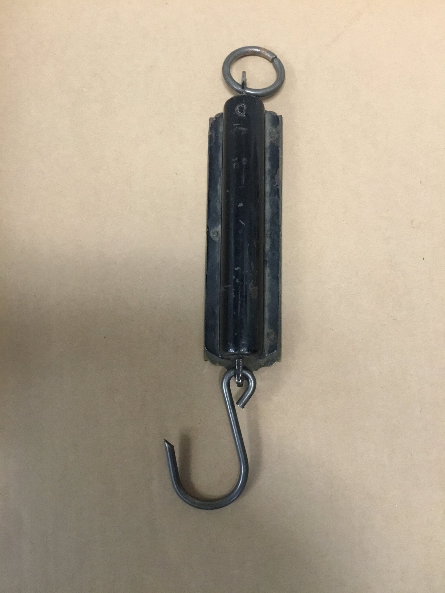 Early  Hanging Brass Spring Scales , 25 Pounds