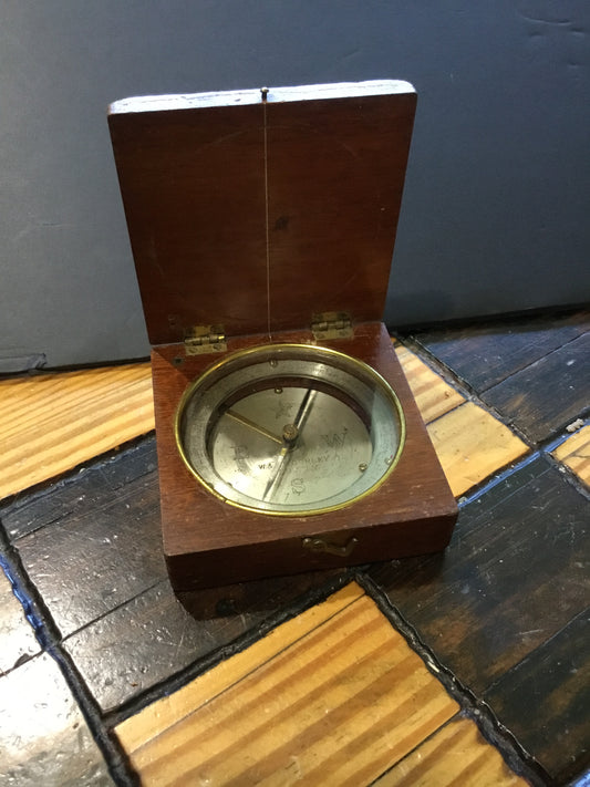 Small Antique Box Compass , by W & L.E. Gurley ,1918