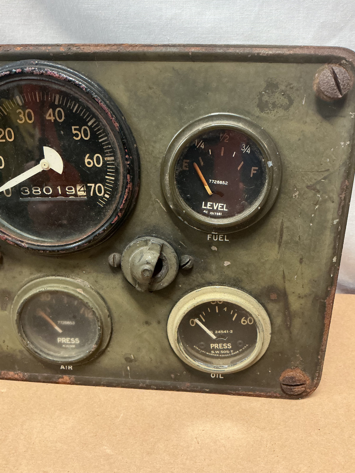 Military Gauge Cluster GMC 2 1/2 Ton 6x6 XM211 M211 M-Series