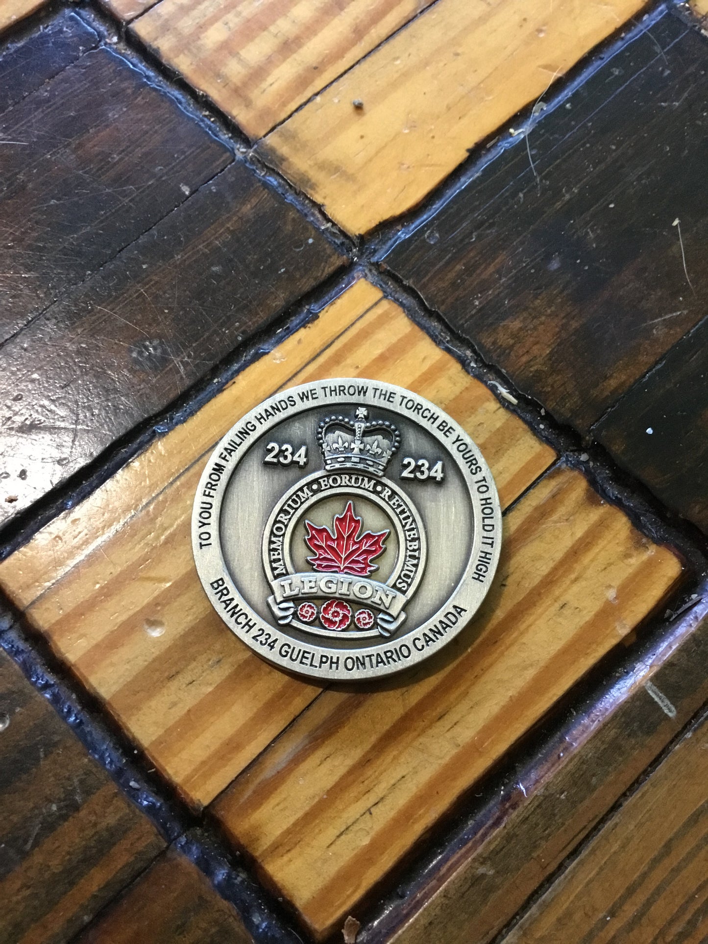 Legion Challenge Coin  234 Branch  70 Anniversary Juno Beach 1944