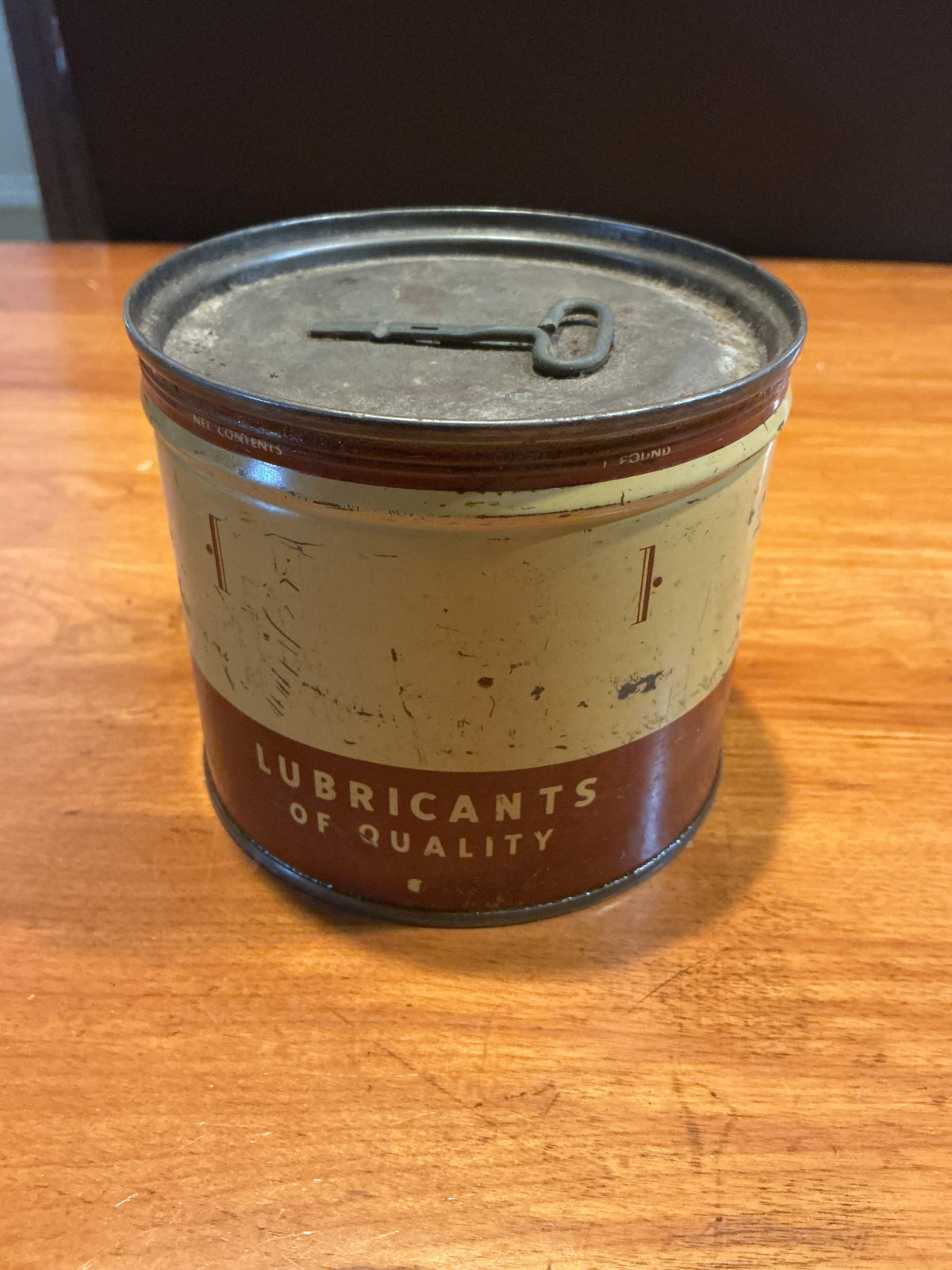 Vintage 1 Pound Lubricants of Quality Tin Unopened
