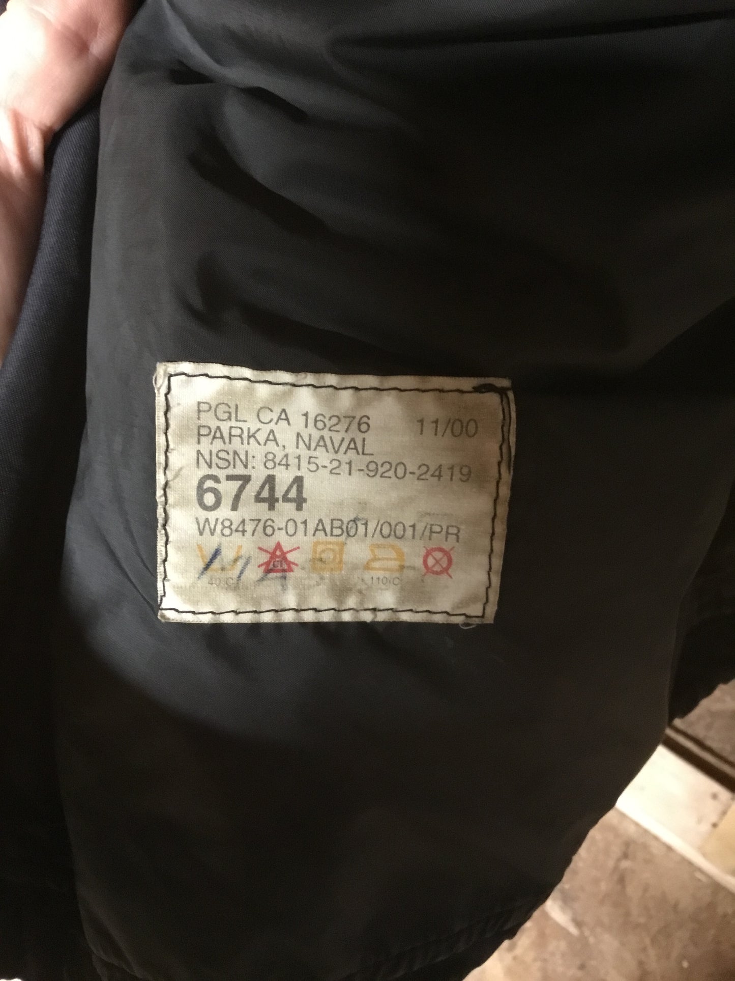 Canadian Navy Black Wet Weather Parks Large