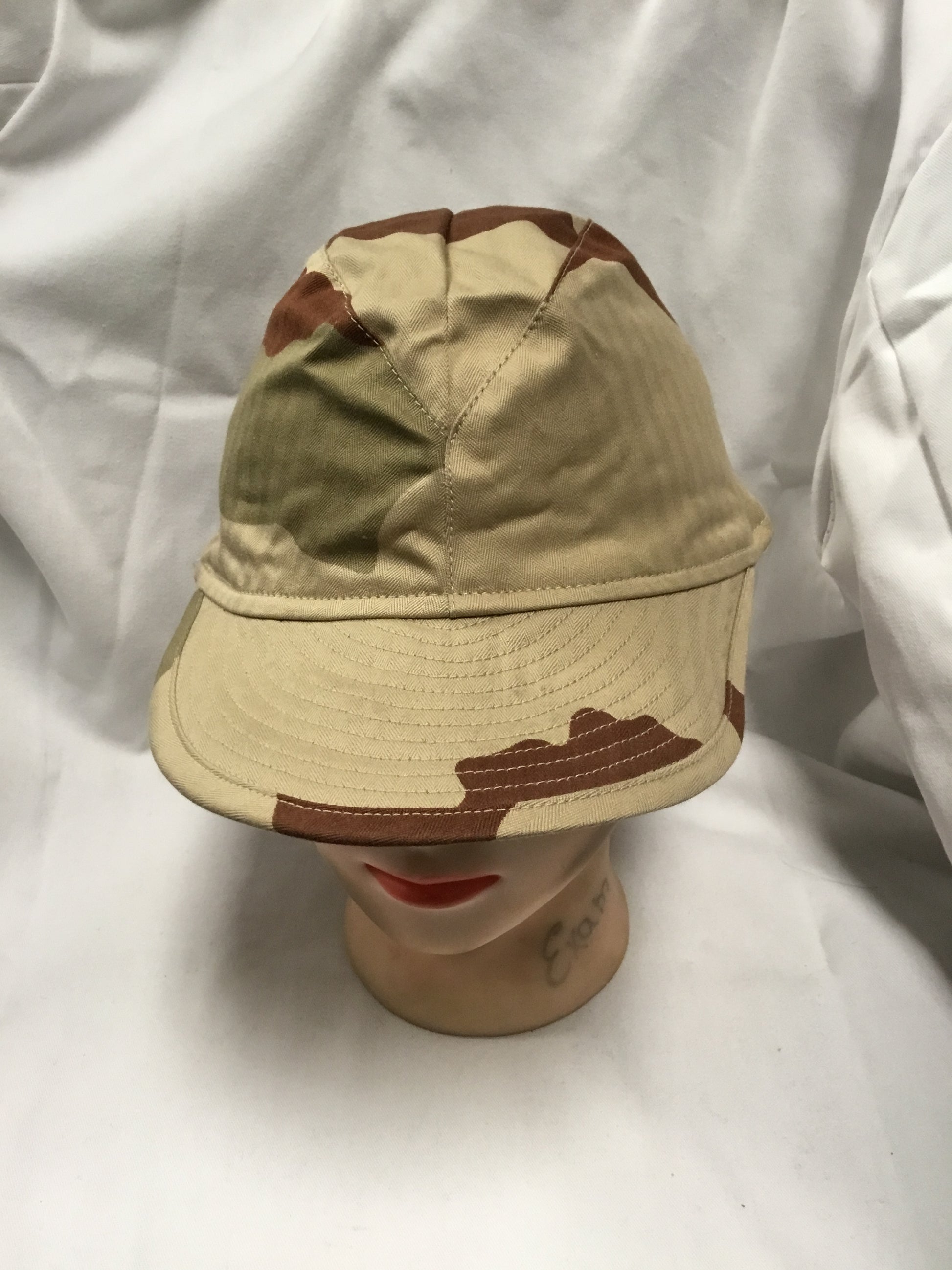 French military desert hat, with neck cover
