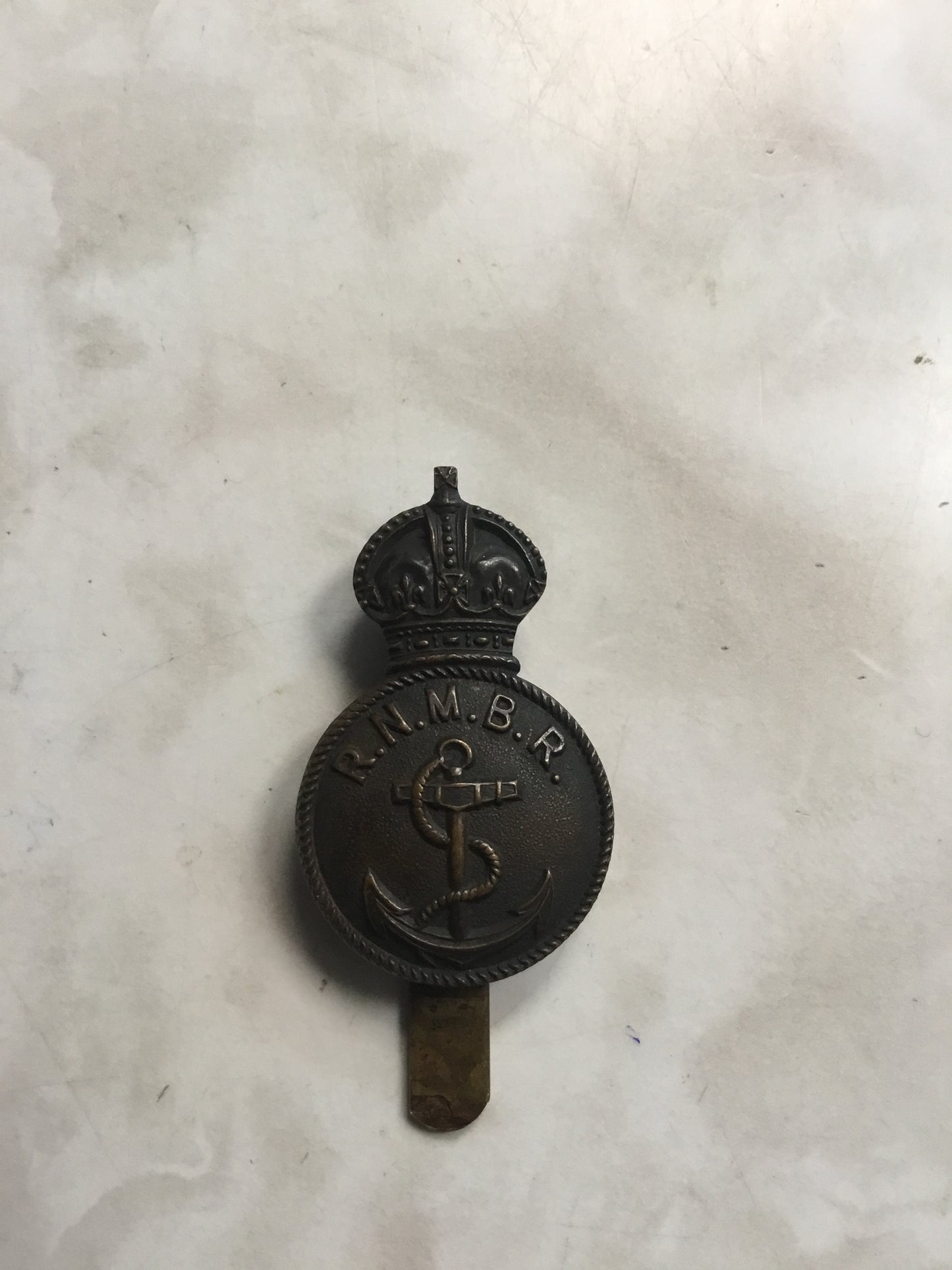 BRITISH ROYAL NAVAL MOTOR BOAT RESERVE CAP BADGE.Circa.1916