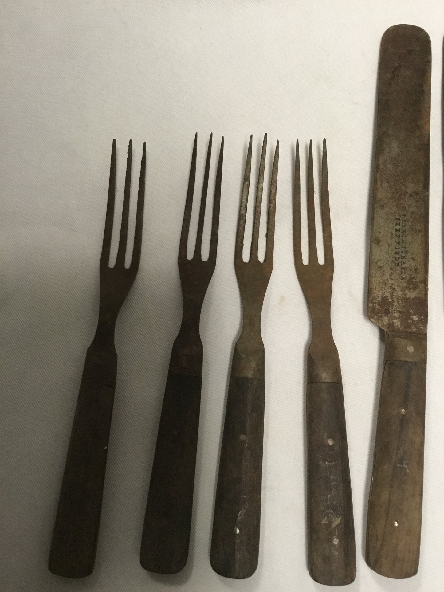 Early Antique  Cutlery 8 pieces Sheffield  England