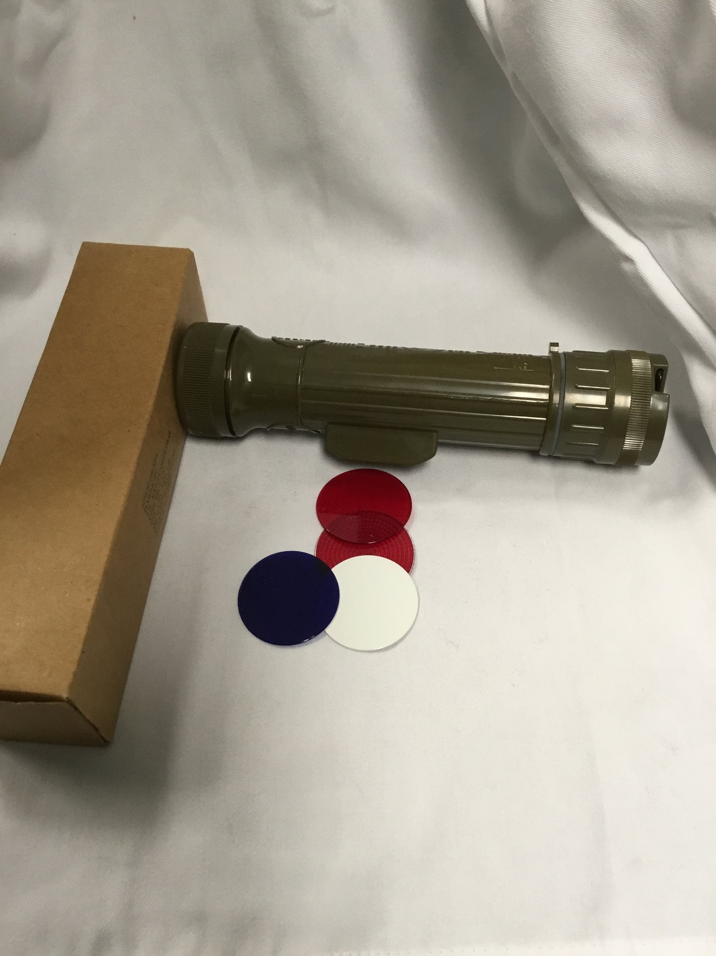 New Military Flashlight , made by Fulton  USA