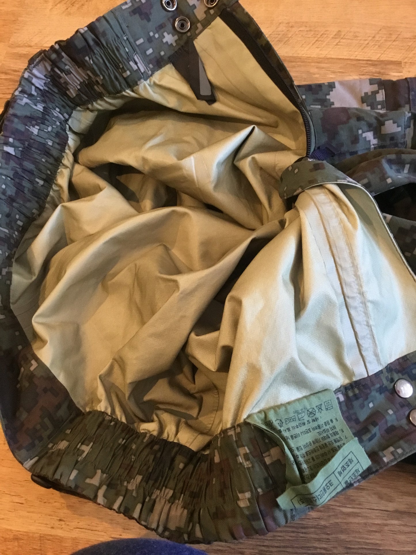 Military Digital Camouflage Rain Pants