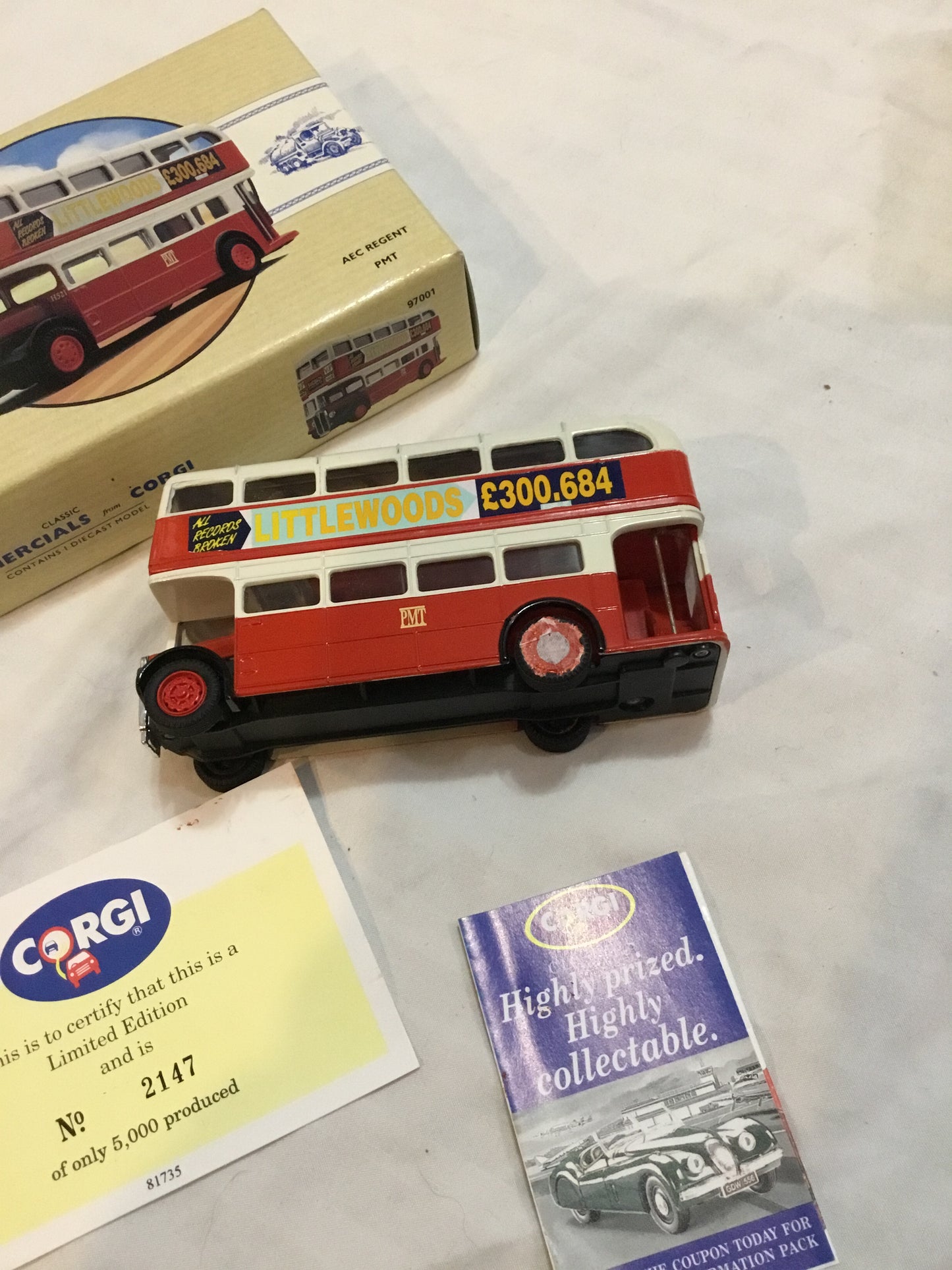 Corgi AEC REGENT PMT Double decker Bus