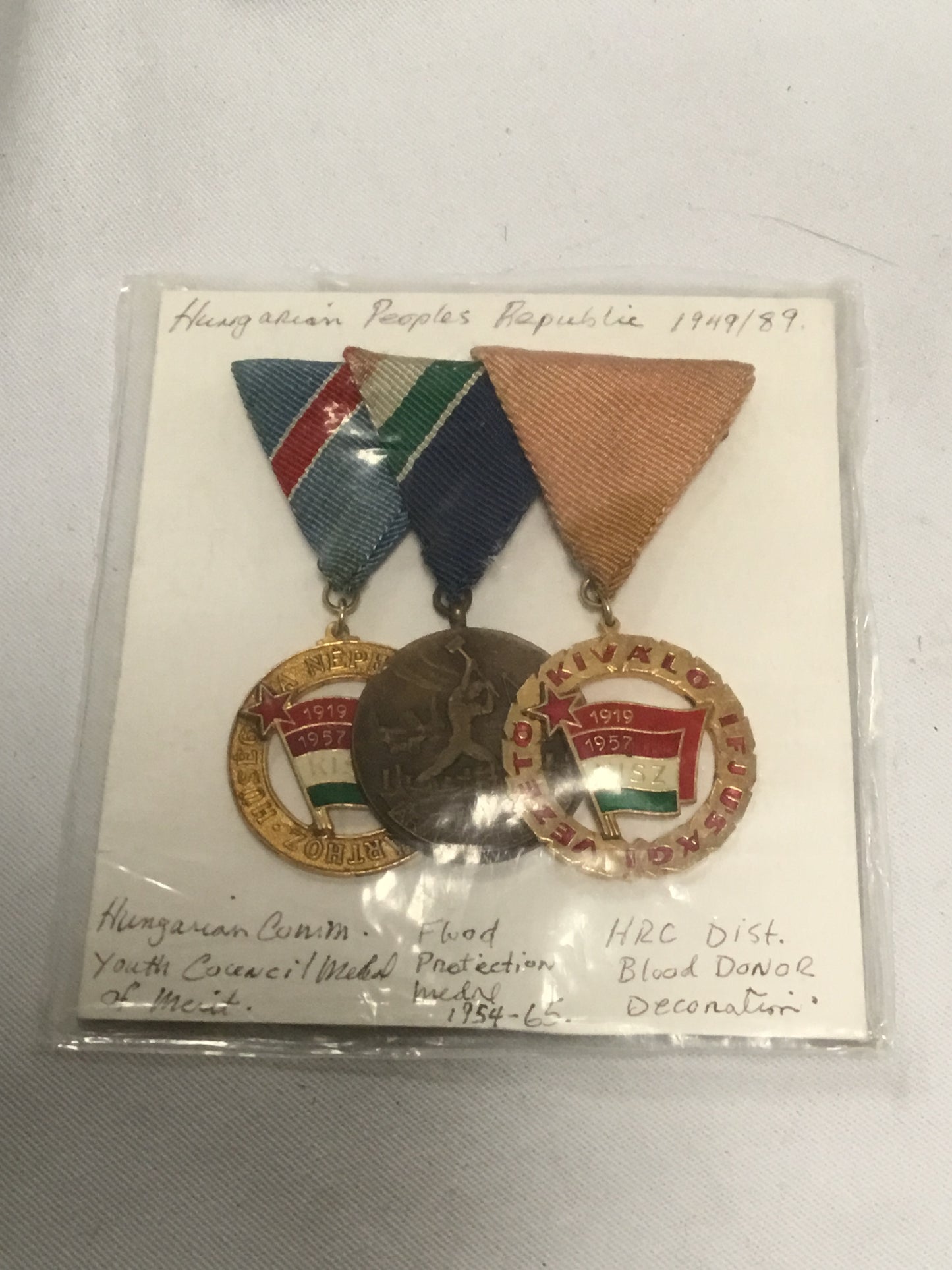 Hungarian People’s Republic 1949 to 1989 Medal Trio