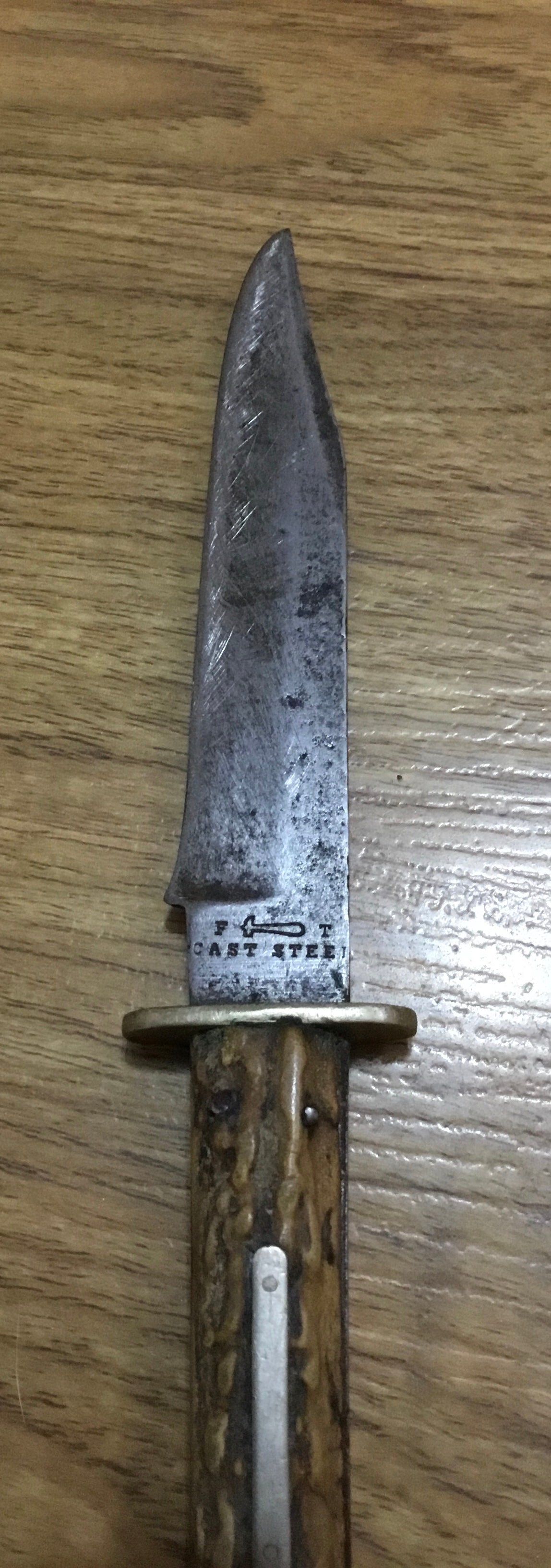 Early Bowie knife , cast steel