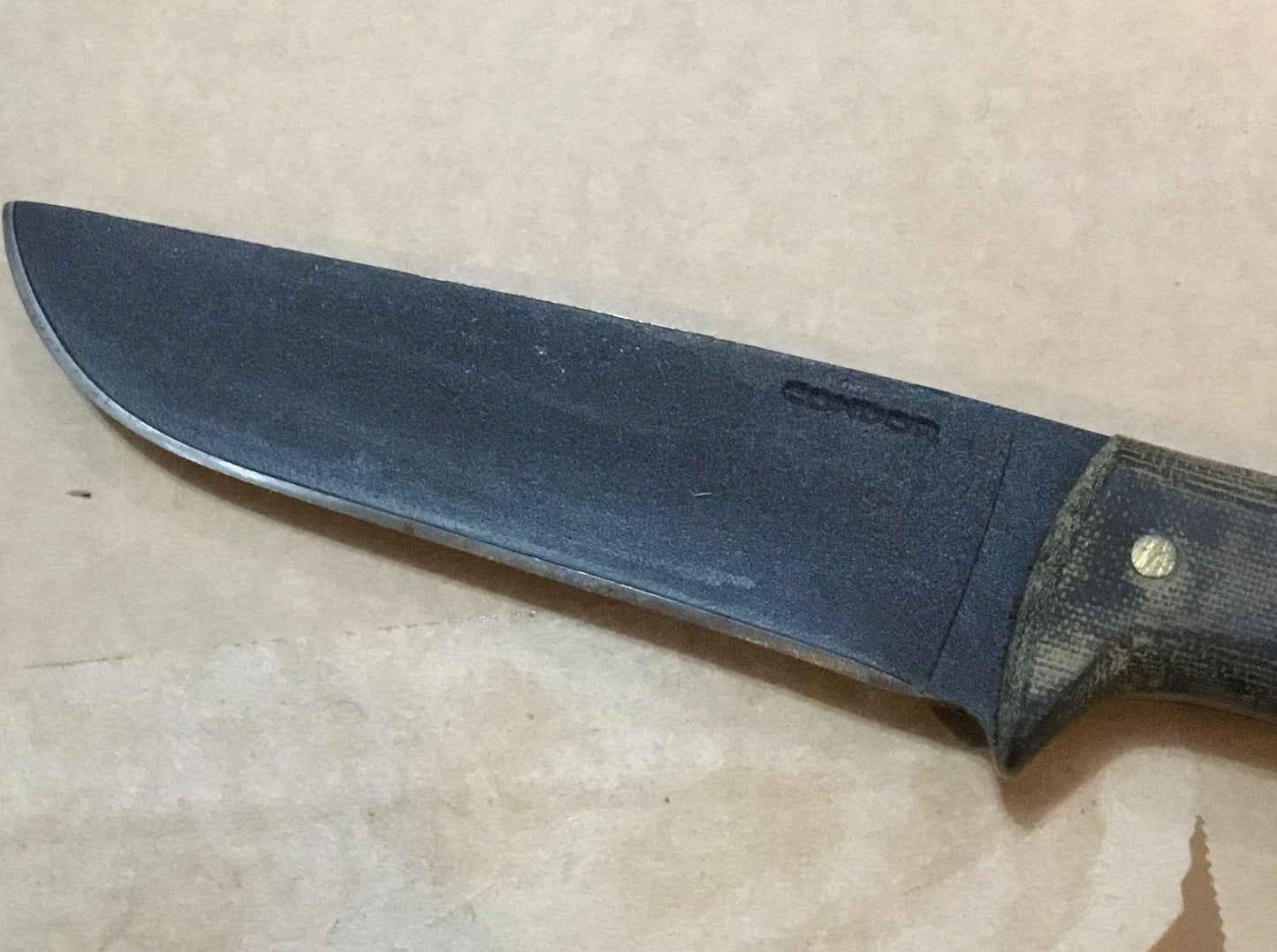 Heavy duty fix blade condor knife with Micarta handle