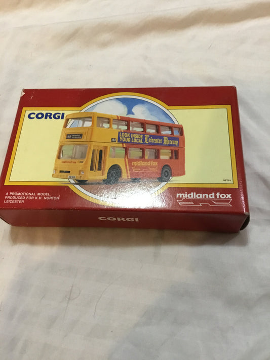 Corgi midland Fox Metro  Bus  in box  1993