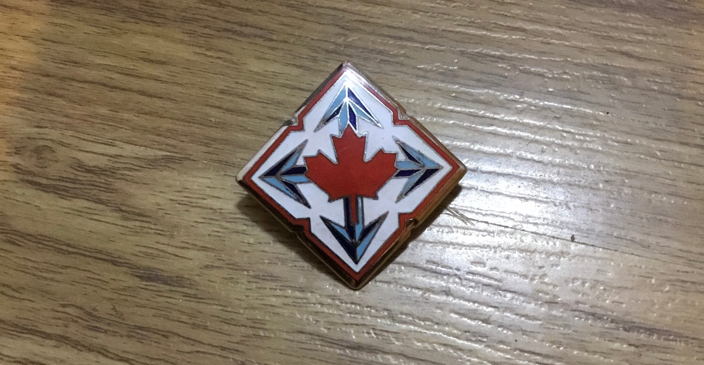 Vintage Canadian Forces Force Mobile Command FMC Enamel Pocket Badge.