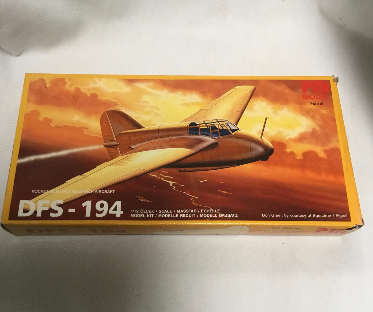 194 Rpy PM MODEL VINTAGE KIT DFS-194 ROCKET POWERED RESEARCH AIRCRAFT 1/72 SCA ...