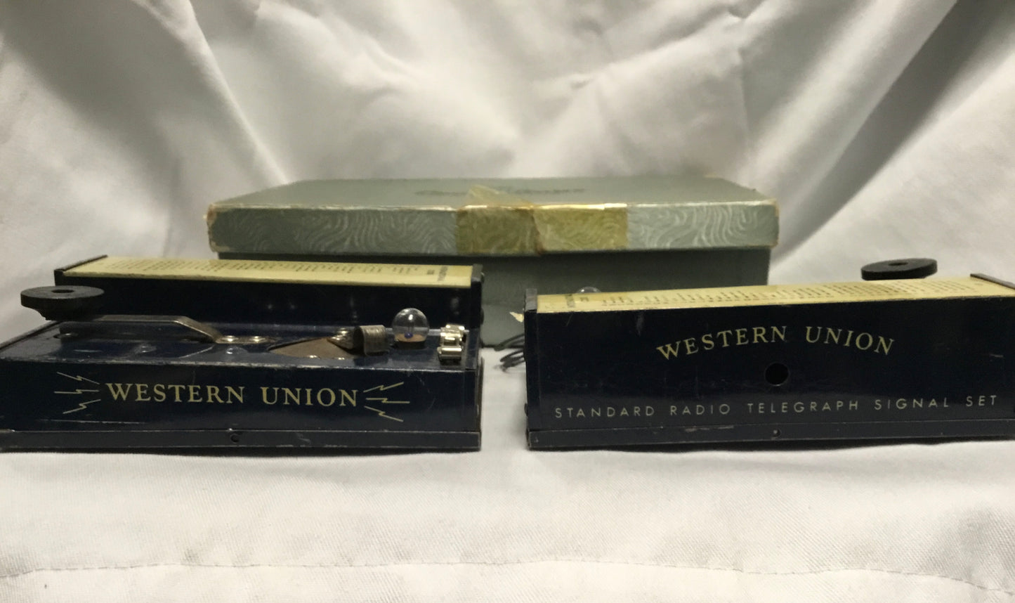 1940s Toy Western Union Morse code set