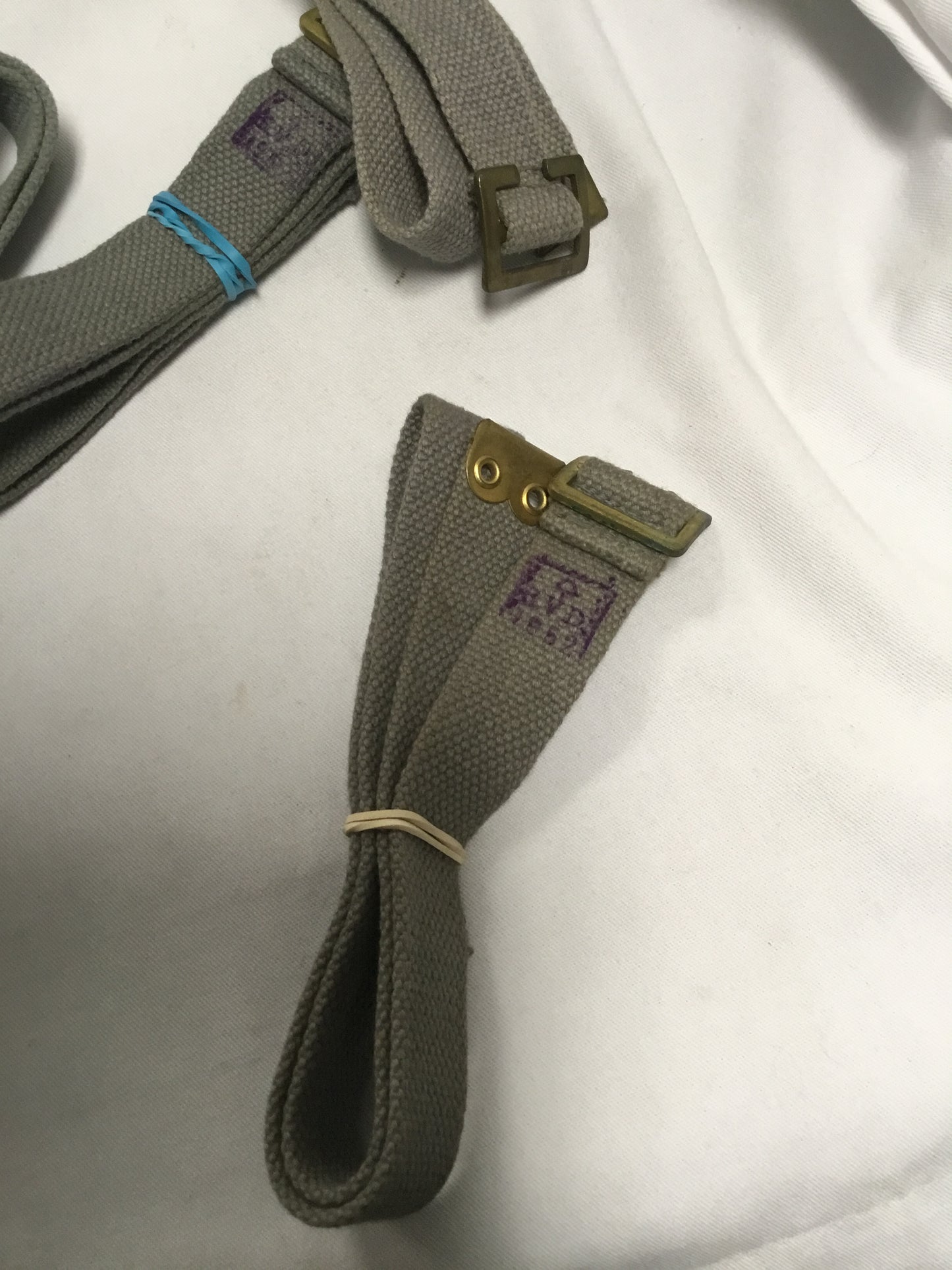 Dutch webbing Strap , brass ends