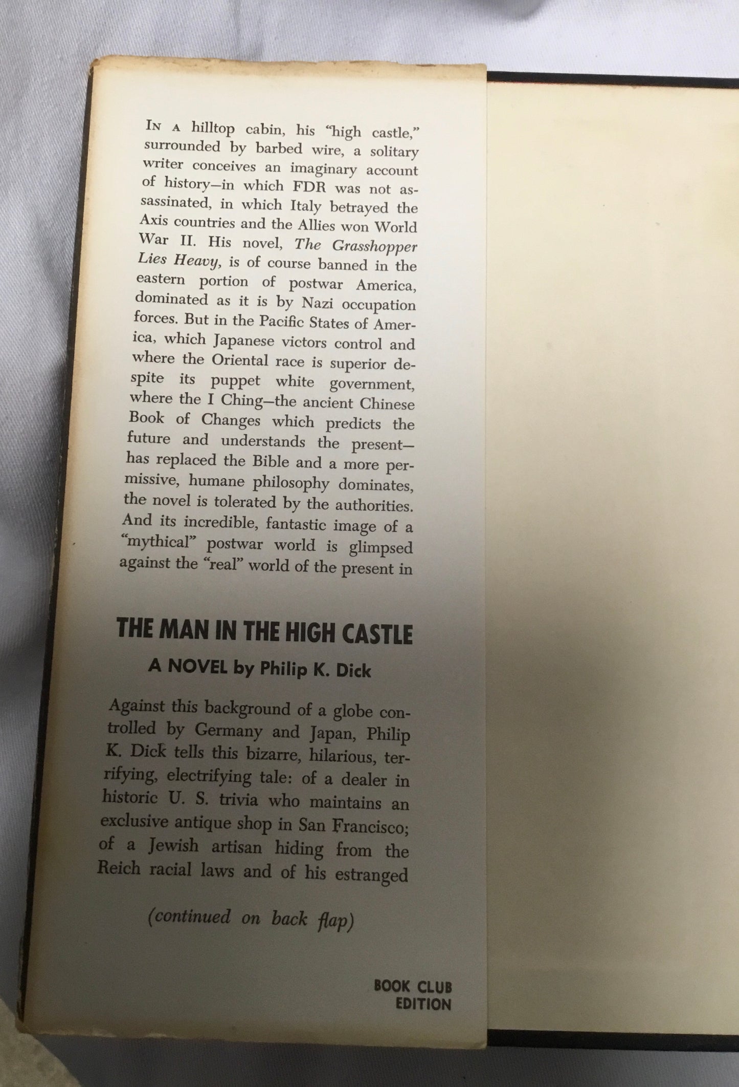 First Edition Book The Man in the High Castle Philip K,Dick