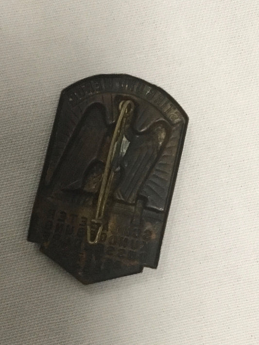 German  1934 DÜSSELDORF ‘SCHLAGETER’ RALLY BADGE