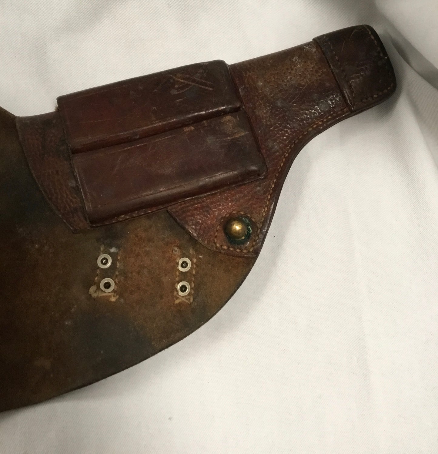 WWII SWEDISH MILITARY BROWNING LEATHER HOLSTER M1903/07