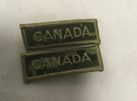 Pair of Cadpat pattern CANADA flashes/ patches