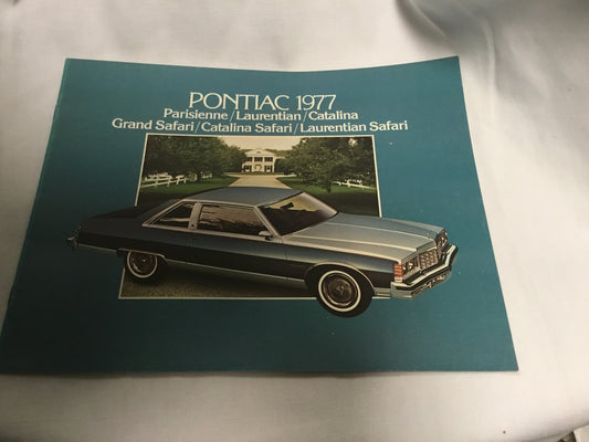 PONTIAC PARISIENNE LAURENTIAN CATALINA 1977 Canadian brochure sales catalog