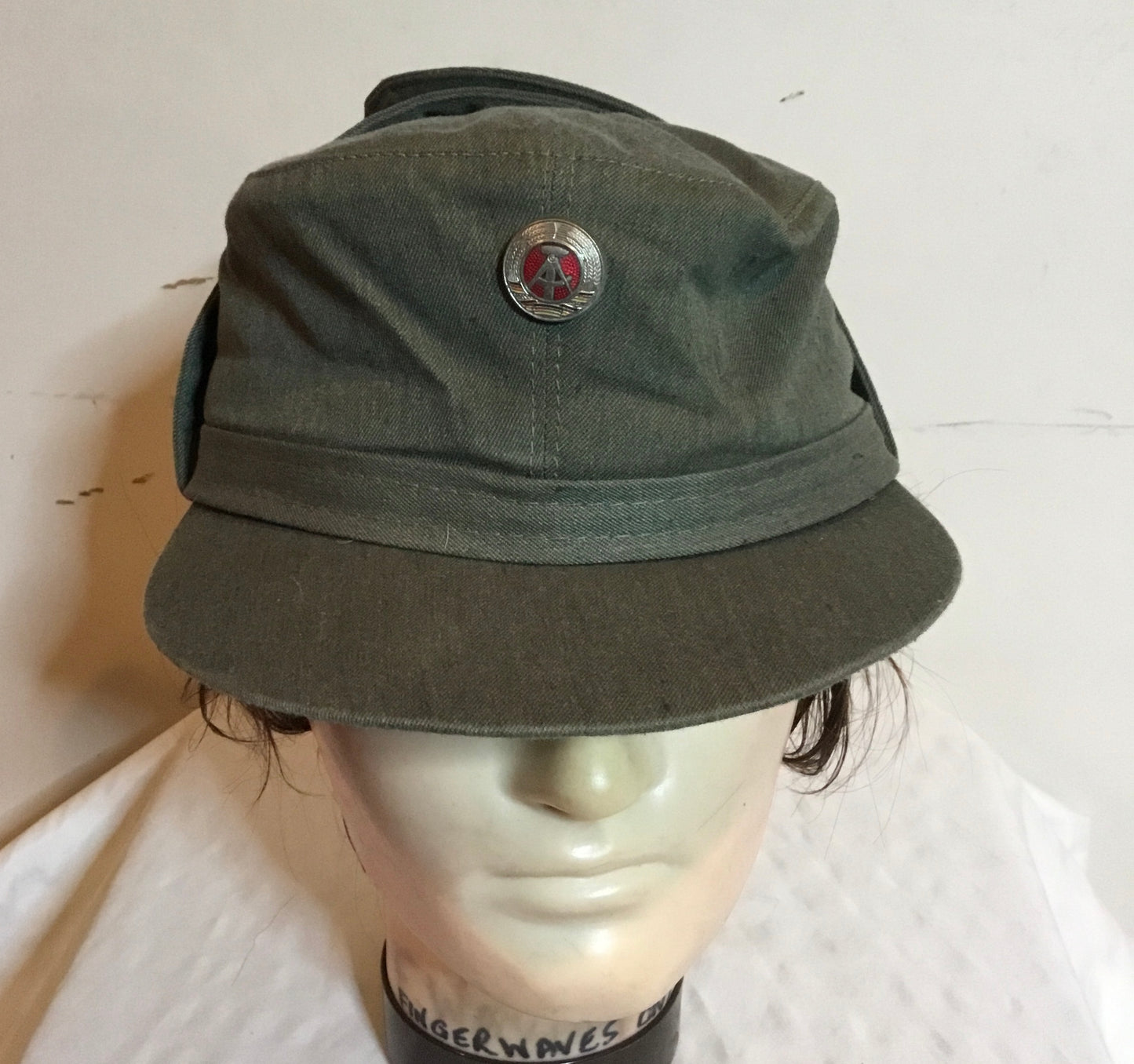 East German field cap with badge