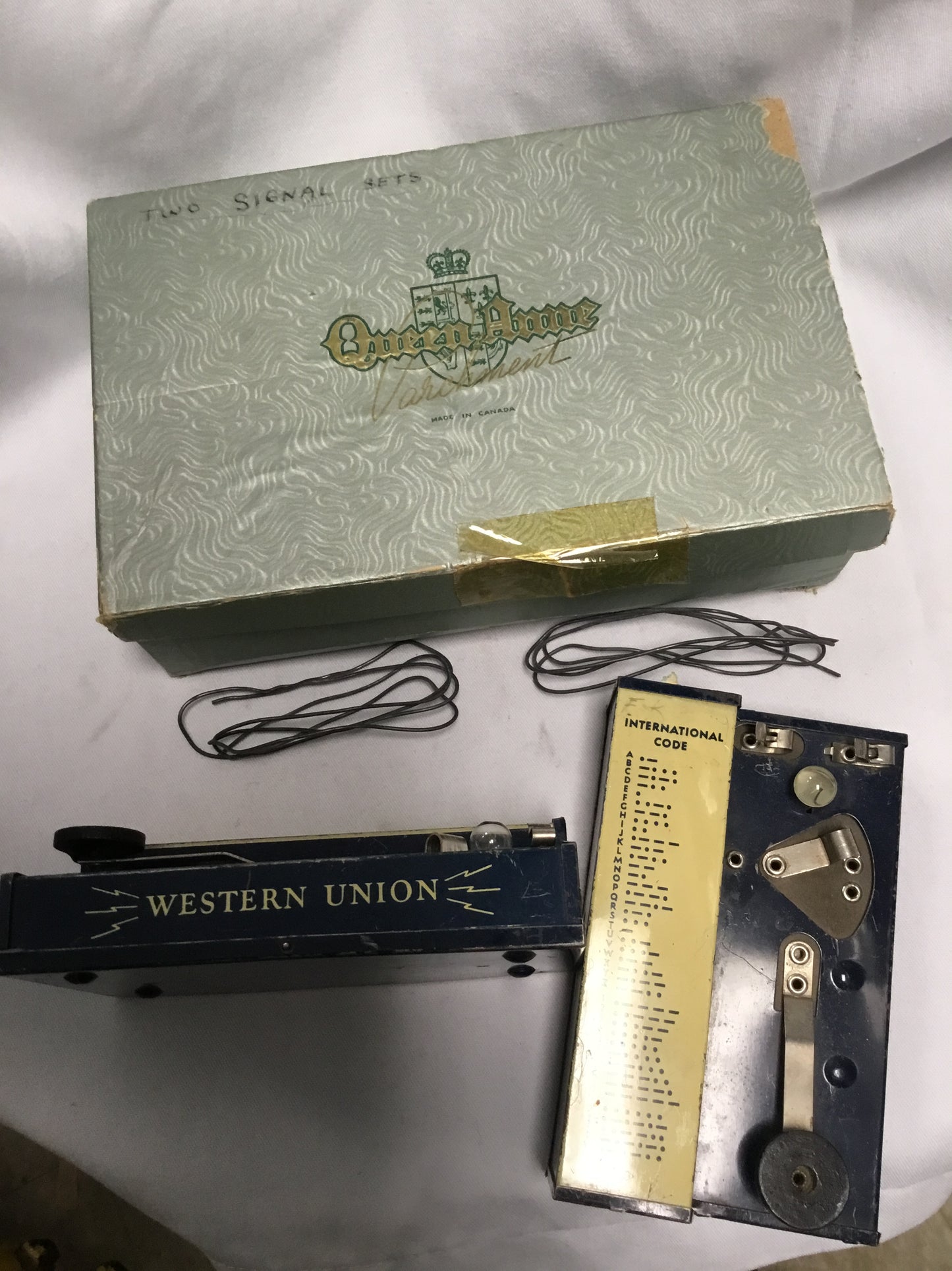 1940s Toy Western Union Morse code set