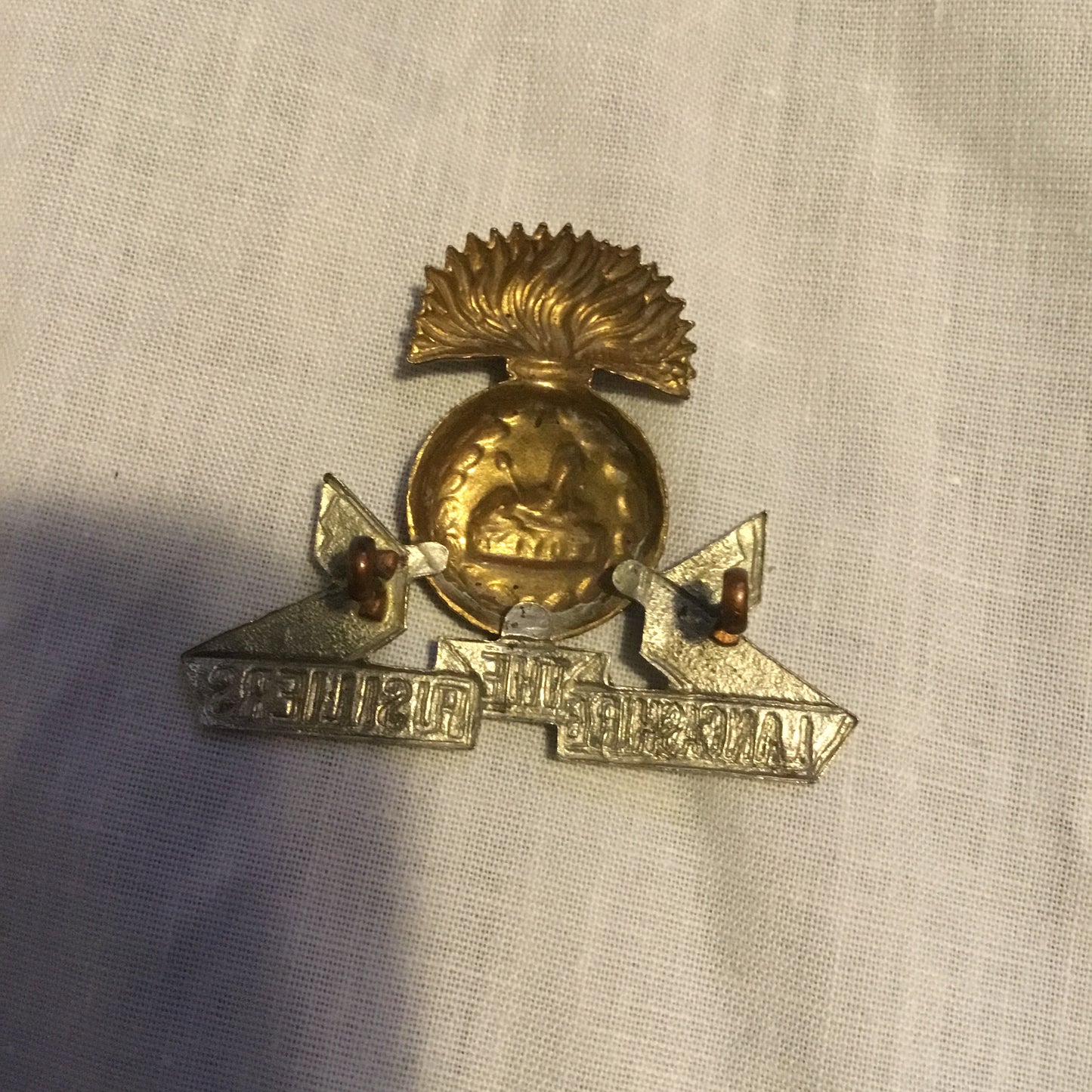 British Army The Lancashire Fusiliers hat badge