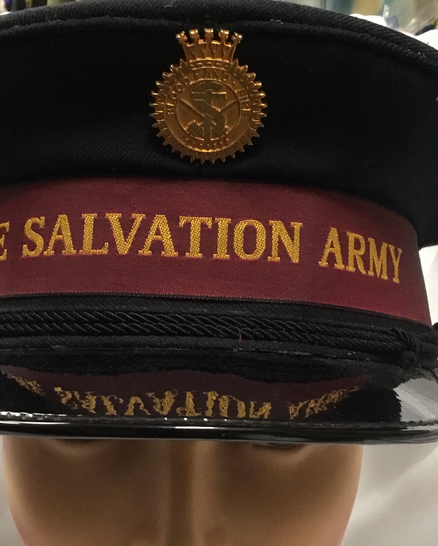 Vintage Salvation Army forge/ peak cap